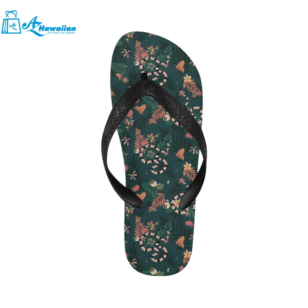 Snake forest pattern Unisex Flip Flops