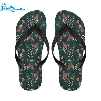 Snake forest pattern Unisex Flip Flops