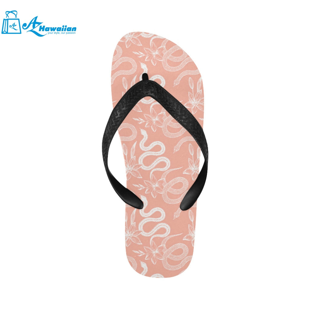 Snake lilies flower pattern Unisex Flip Flops