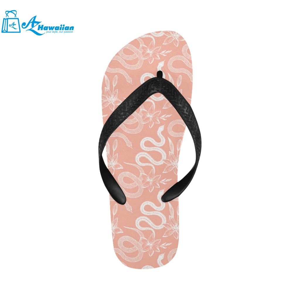 Snake lilies flower pattern Unisex Flip Flops