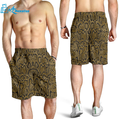 Snake Skin Pattern Men Shorts