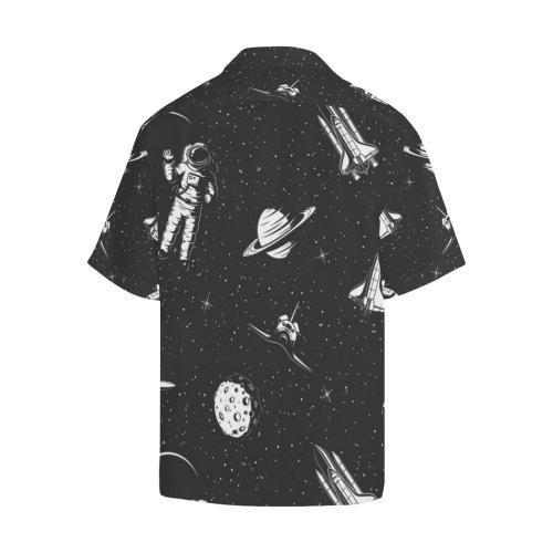 Space Pattern Print Hawaiian Shirt