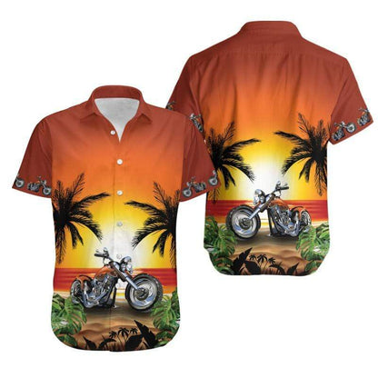 Amazing Legend Motorcycles Hawaiian Aloha Shirts #V