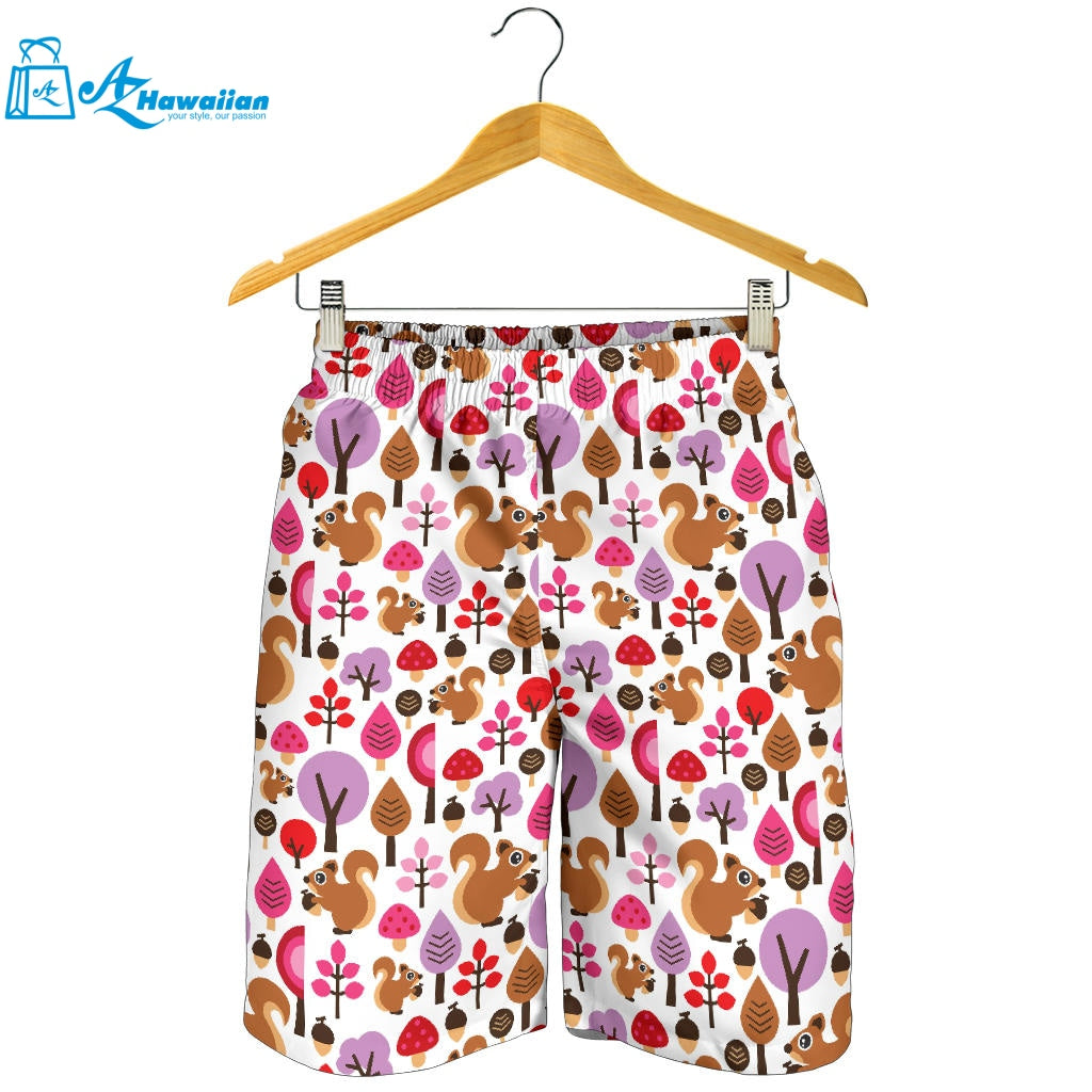 Squirrel Pattern Print Design 02 Men Shorts