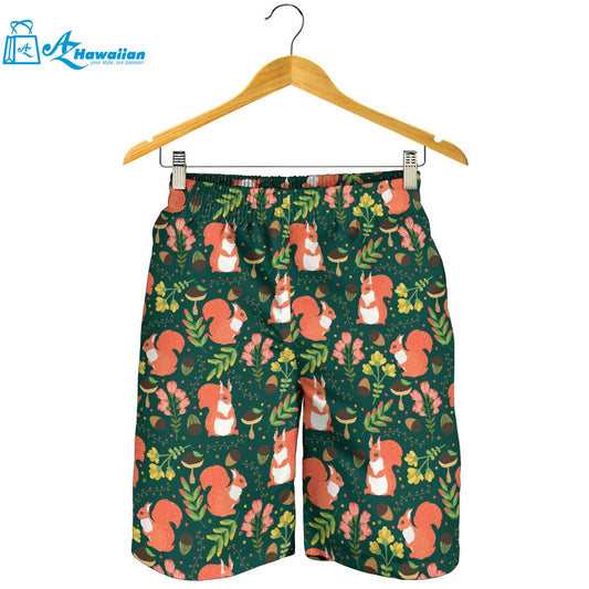 Squirrel Pattern Print Design 03 Men Shorts