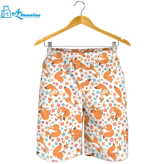 Squirrel Pattern Print Design 05 Men Shorts