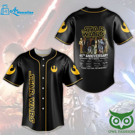 Star Wars 45th Anniversary Baseball Jersey Shirt