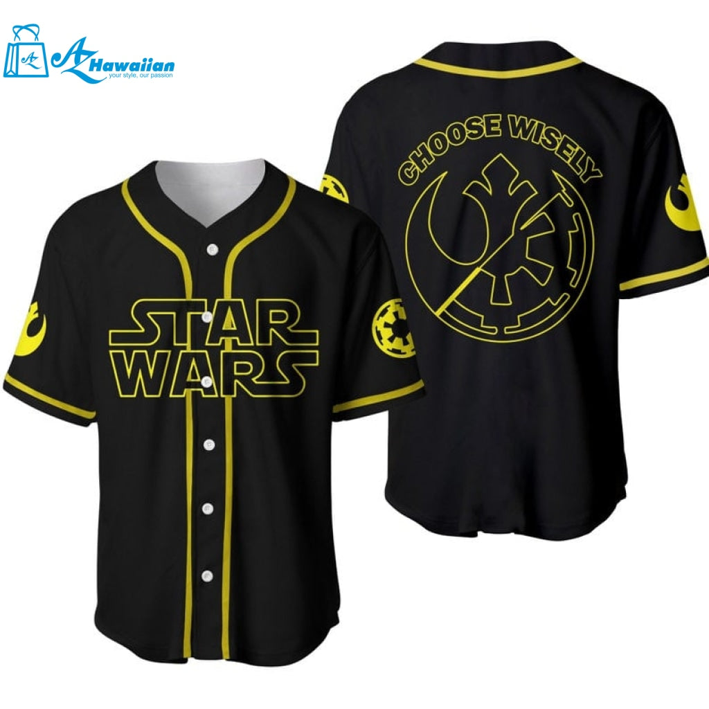 Star Wars Choose Wisely All Over Print Unisex Baseball Jersey 