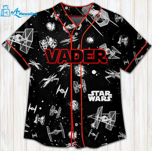 Star Wars Darth Vader Universe All Over Print Unisex Baseball Jersey 