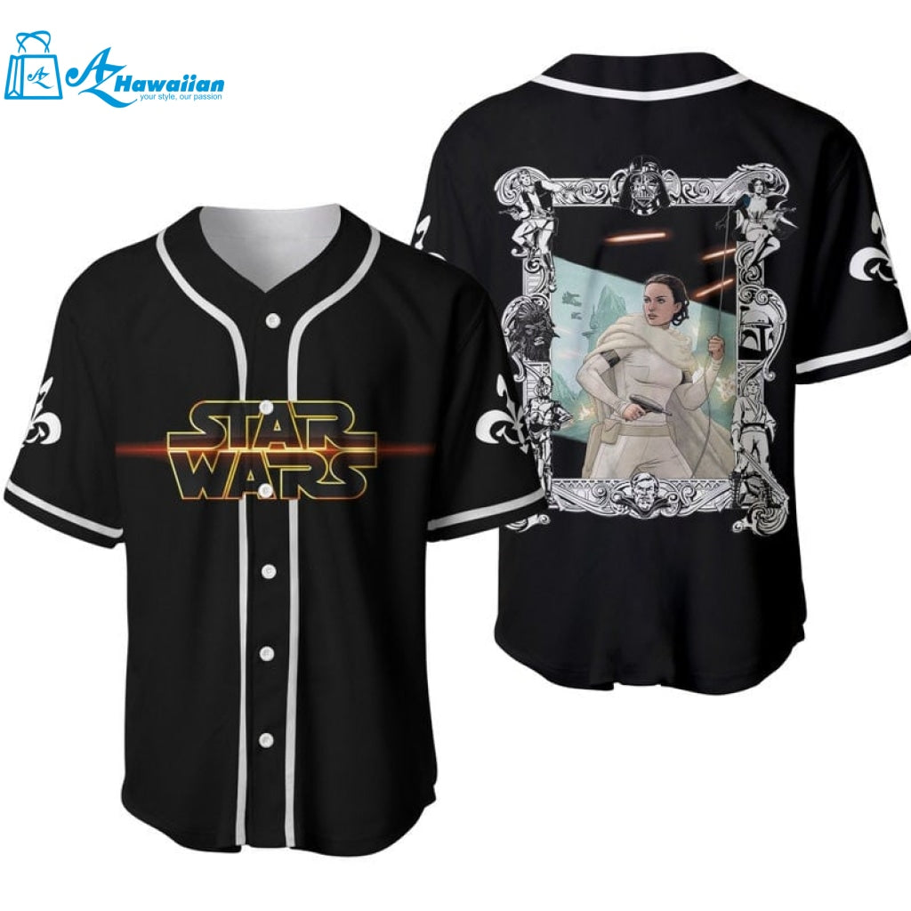 Star Wars Padme Amidala All Over Print Unisex Baseball Jersey 