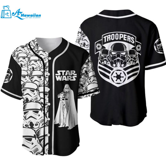 Star Wars Stormtrooper Pattern All Over Print Unisex Baseball Jersey 