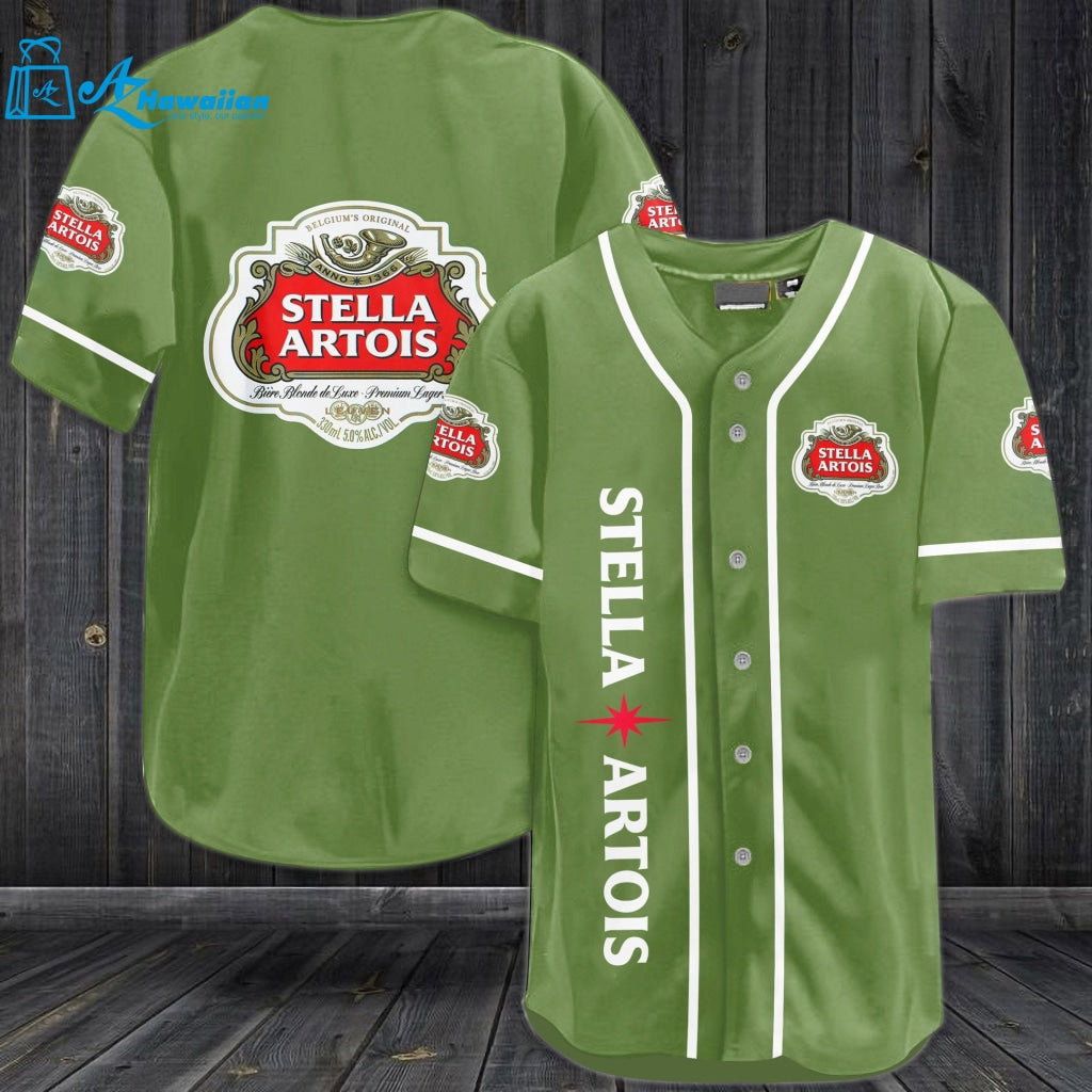 Stella Artois Beer Baseball Jersey