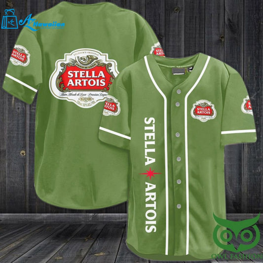 Stella Artois Beer Baseball Jersey Shirt