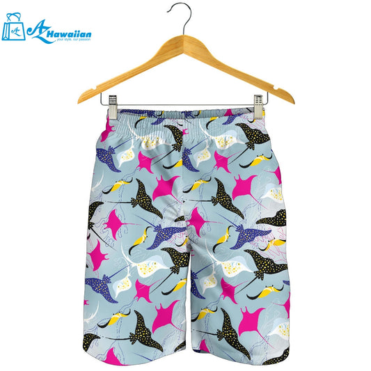 Stingray Pattern Print Design 01 Men Shorts