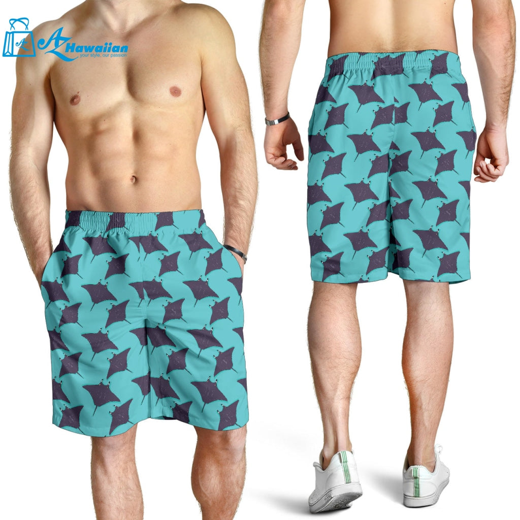 Stingray Pattern Print Design 02 Men Shorts