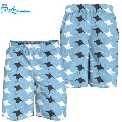 Stingray Pattern Print Design 03 Men Shorts