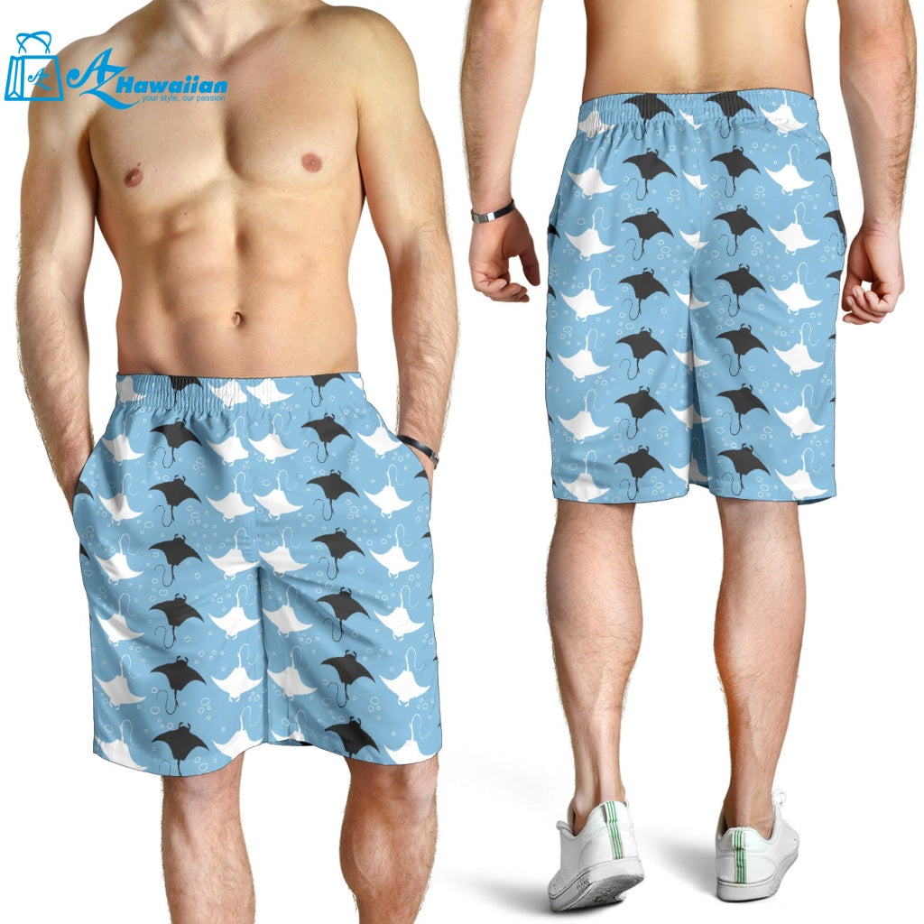 Stingray Pattern Print Design 03 Men Shorts