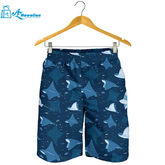 Stingray Pattern Print Design 04 Men Shorts