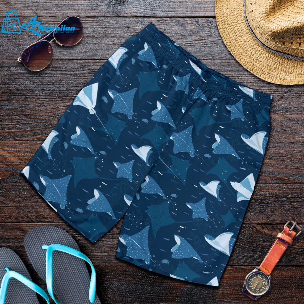 Stingray Pattern Print Design 04 Men Shorts