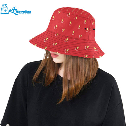 strawberry texture skin pattern Unisex Bucket Hat