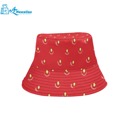 strawberry texture skin pattern Unisex Bucket Hat