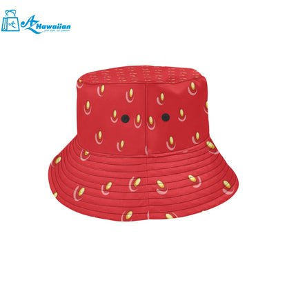 strawberry texture skin pattern Unisex Bucket Hat