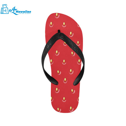 strawberry texture skin pattern Unisex Flip Flops