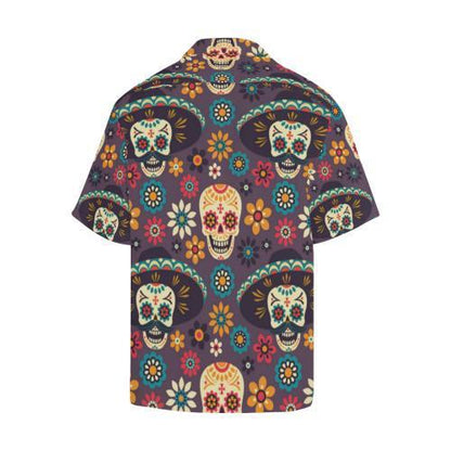 Sugar Skull Maxican Pattern Hawaiian Shirt