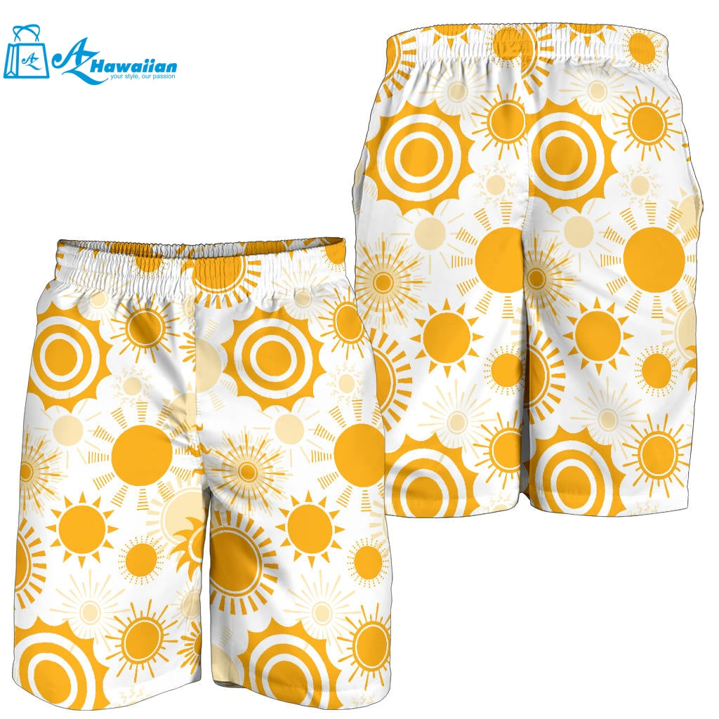 Sun Design Pattern Men Shorts