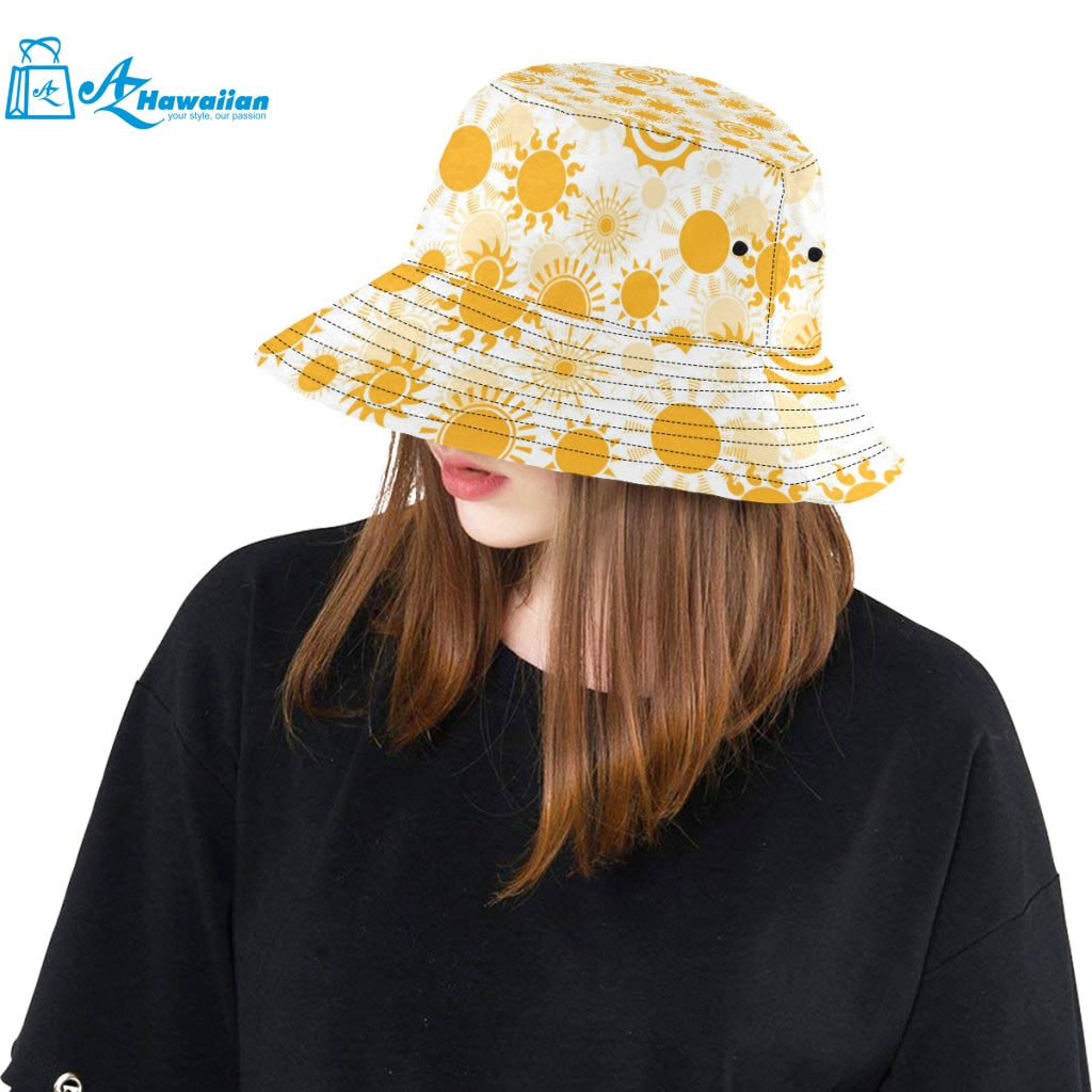 Sun design pattern Unisex Bucket Hat