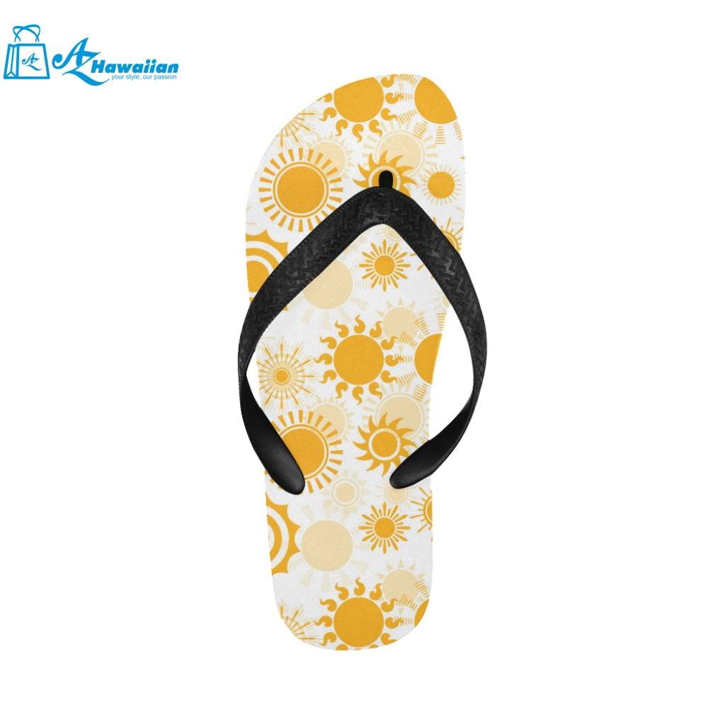 Sun design pattern Unisex Flip Flops