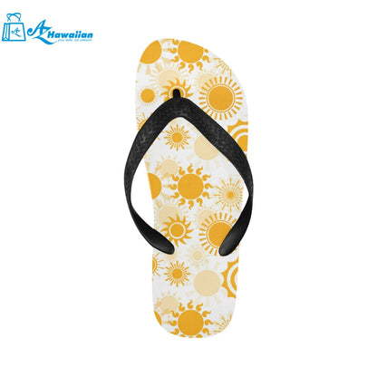 Sun design pattern Unisex Flip Flops