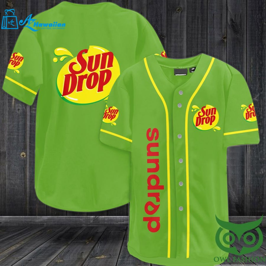 Sun Drop Soda Baseball Jersey Shirt