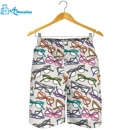 Sun Glasses Pattern Print Design 01 Men Shorts