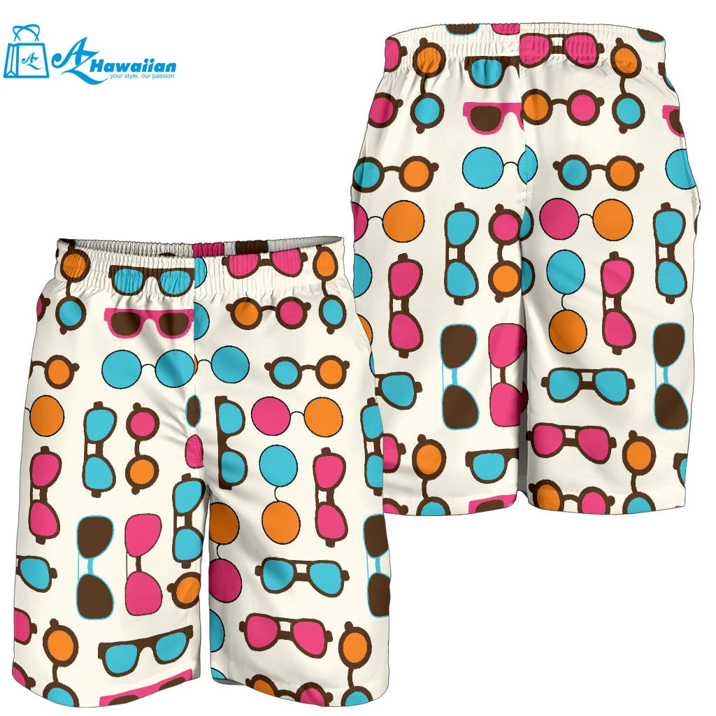 Sun Glasses Pattern Print Design 03 Men Shorts