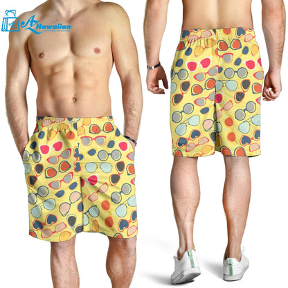 Sun Glasses Pattern Print Design 05 Men Shorts