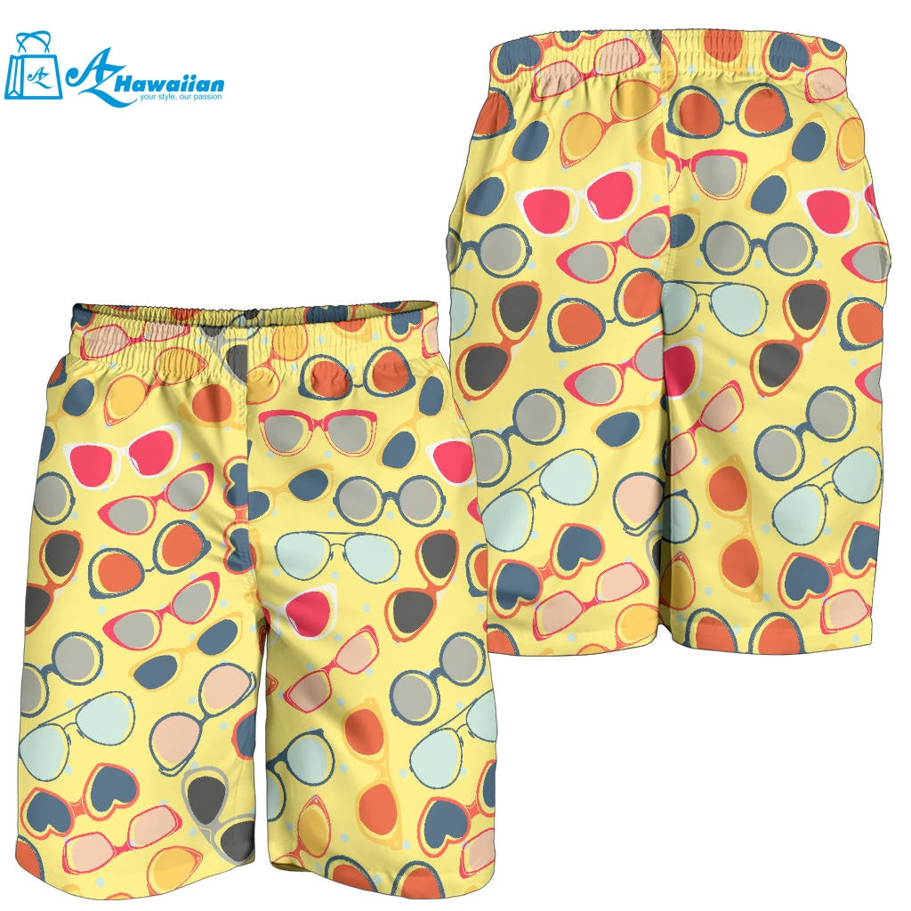 Sun Glasses Pattern Print Design 05 Men Shorts