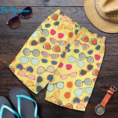 Sun Glasses Pattern Print Design 05 Men Shorts