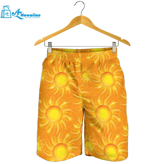 Sun Orange Background Men Shorts