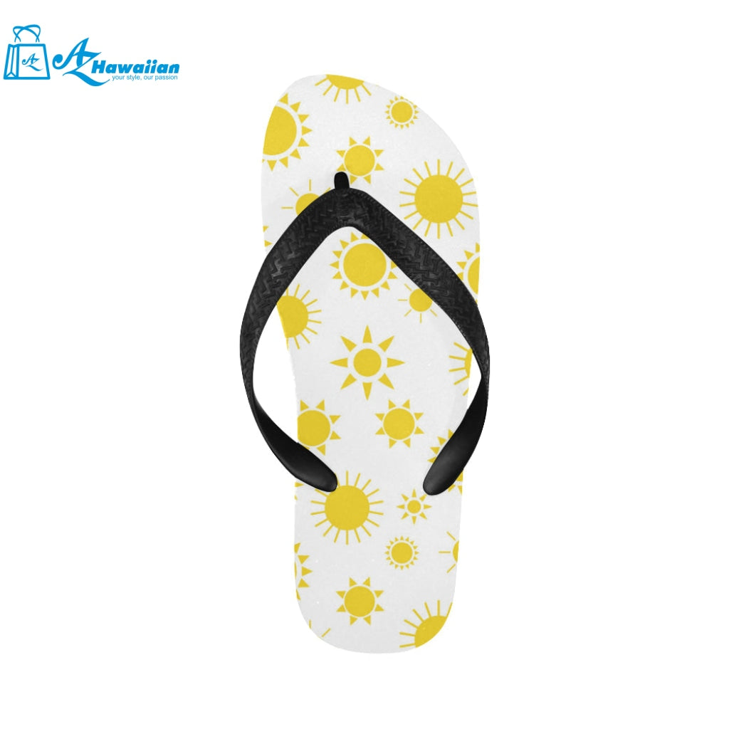 Sun pattern Unisex Flip Flops