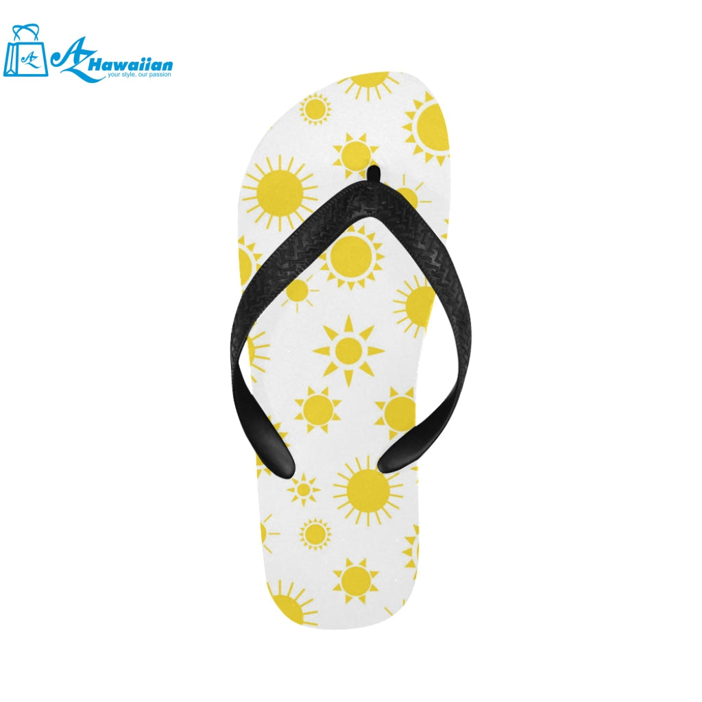 Sun pattern Unisex Flip Flops