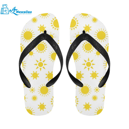 Sun pattern Unisex Flip Flops