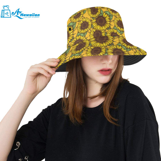 Sunflower pattern Unisex Bucket Hat