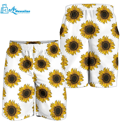 Sunflowers Design Pattern Men Shorts