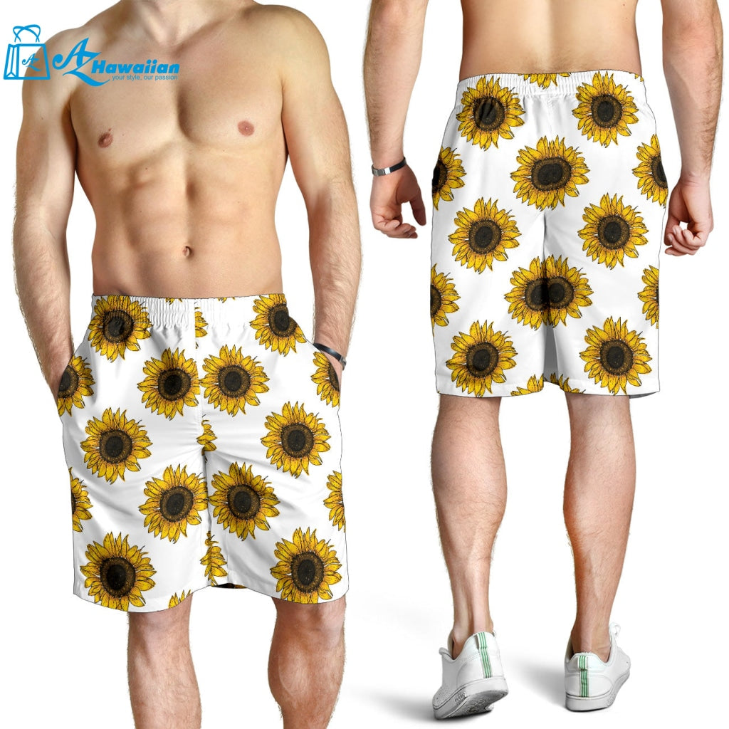 Sunflowers Design Pattern Men Shorts