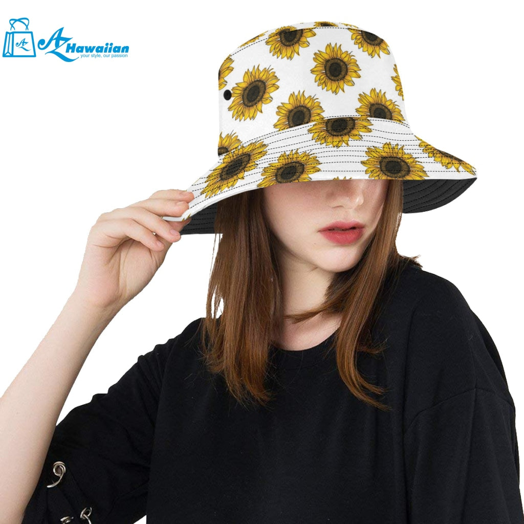 sunflowers design pattern Unisex Bucket Hat