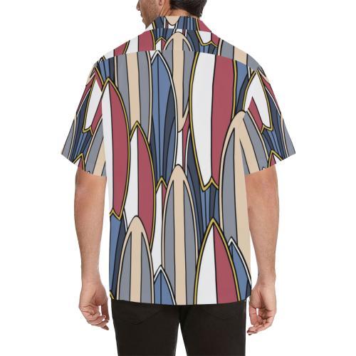 Surf Board Pattern Hawaiian Shirt
