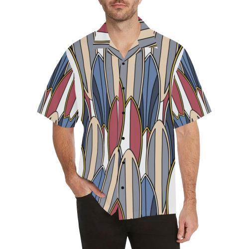 Surf Board Pattern Hawaiian Shirt