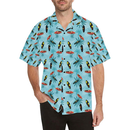 Surfboard Themed Pattern Hawaiian Shirt