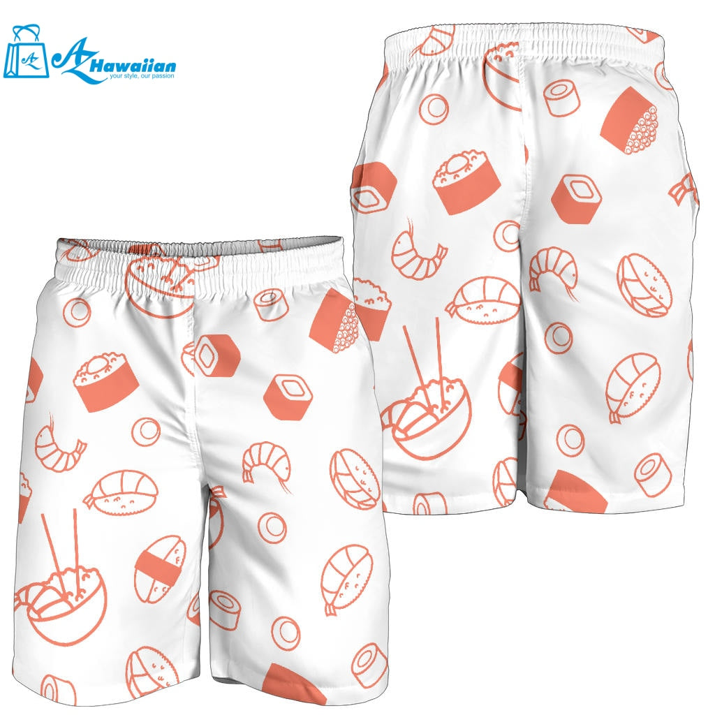 Sushi Pattern Men Shorts